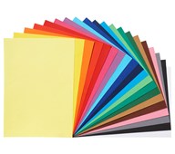Färgat ritpapper 20 färger x 5 ark